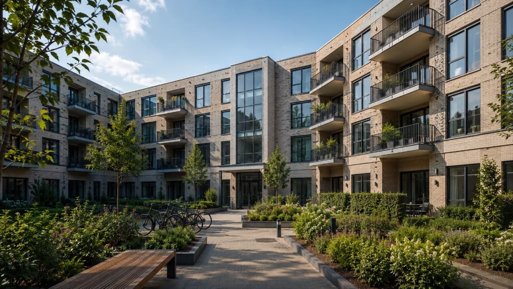 Appartementencomplex in Schiedam met goed onderhouden plat dak